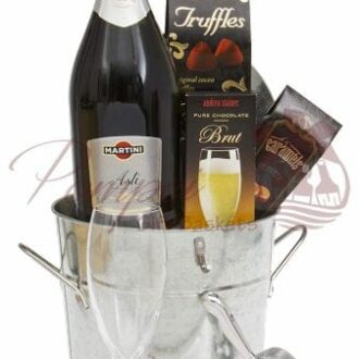 Classic Romance Sparkling Wine Gift Basket