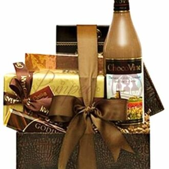 Comforting Cocoa Wine Gift Basket
