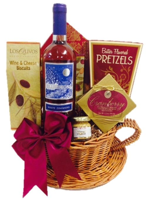 Swell Zinfandel Wine Gift Basket by Pompei Baskets