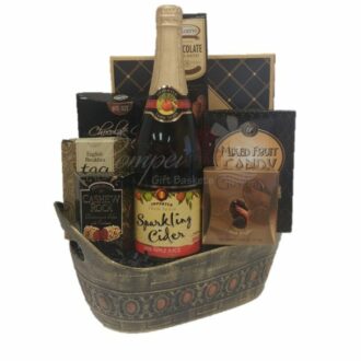 Sparkling Dreams Non-Alcoholic Gift Basket, Sparkling Cider Gift Basket, Non Alcoholic Gift Basket, No Alcohol Gift Basket, Cider Gift Basket