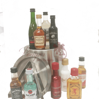Premium Mini Bar Liquor Gift Basket, 21st Birthday Gift, 50ml gift basket, mini bar gift basket, nips gift basket, mini liquor bottle basket, airplane bottle gift basket
