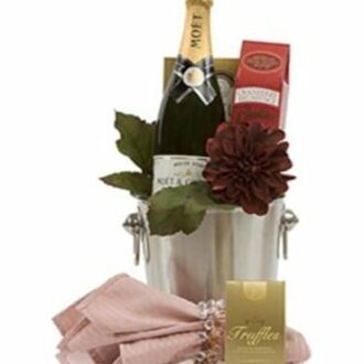 Classic Congratulations Champagne Gift Basket, Moet Gift Basket, Engraved Moet Gifts, Moet Gifts NJ